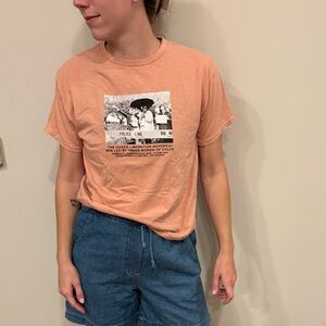 Peach Graphic T-Shirt
